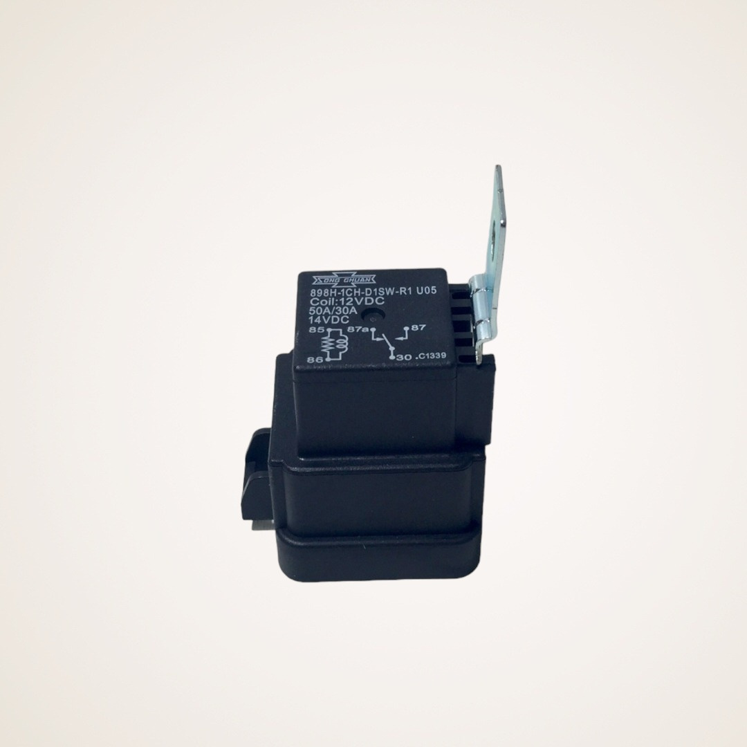 RELE AUTOMOTIVO 50A 30A 12V 5 TERMINAIS - 898H-1CH-D1SW-R1 - SONG CHUAN
