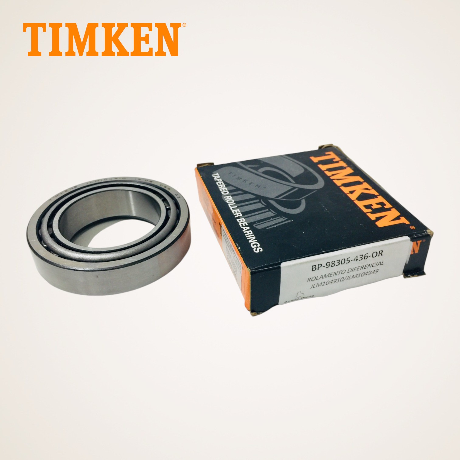CAPA E CONE ROLAMENTO MS145 MD150-168 LM104910/JLM104949 - JZV501319T - TIMKEN