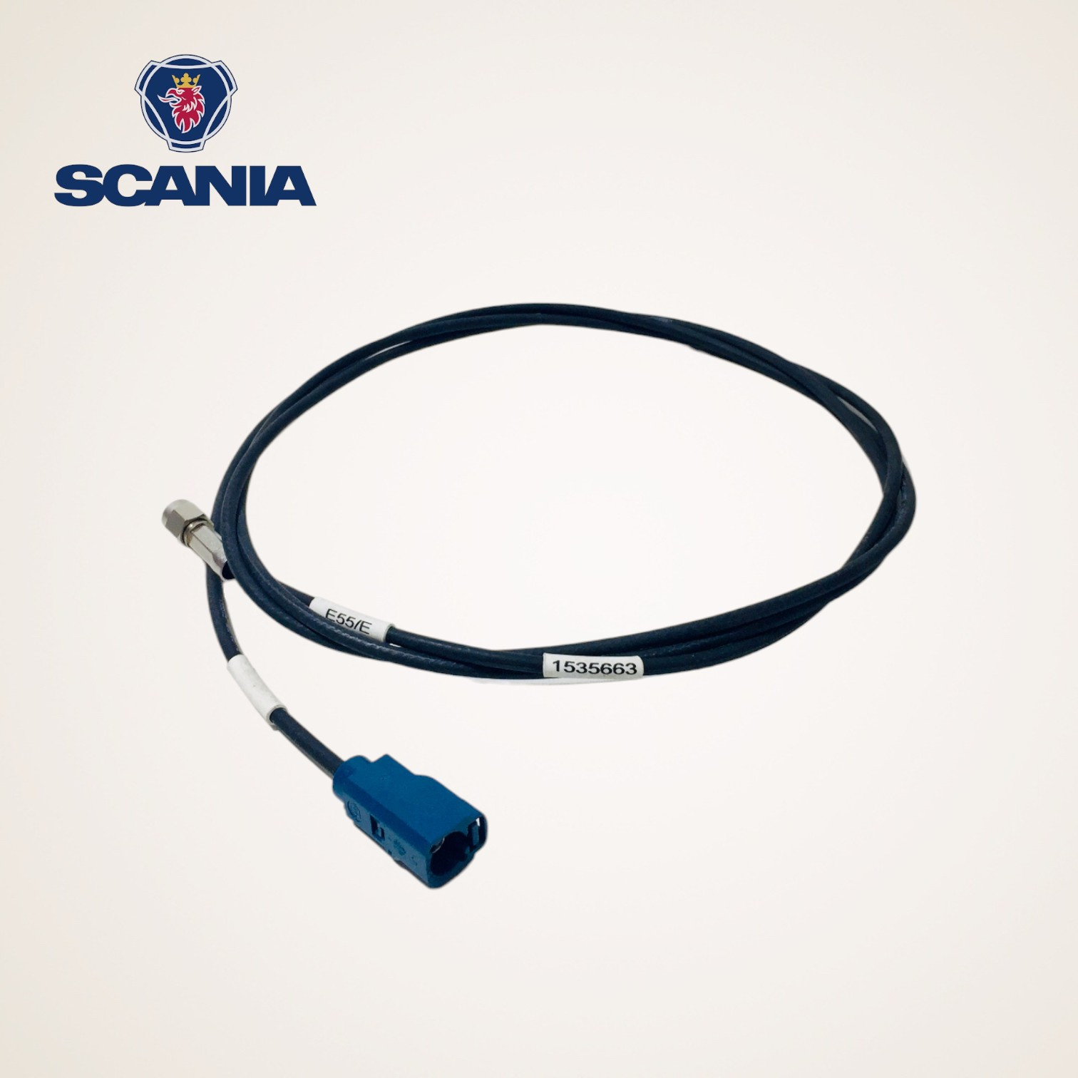 CABO COAXIAL UNIDADE DE COMANDO ELETRONICO/FMS ORIGINAL SERIE P-G-R-T - 1535663 - SCANIA