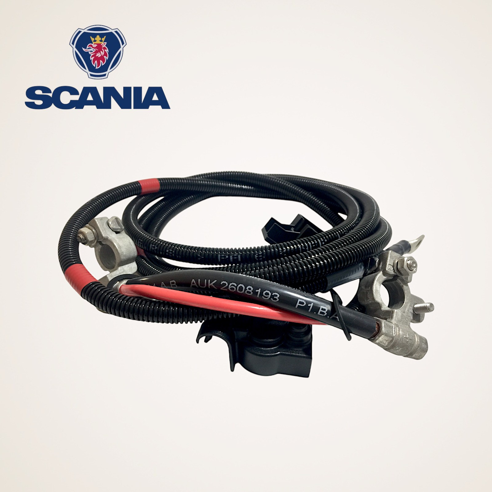 CHICOTE CABO DE BATERIA COMPLETO ORIGINAL SERIE L-P-G-R-S - 2608193/2547412 - SCANIA