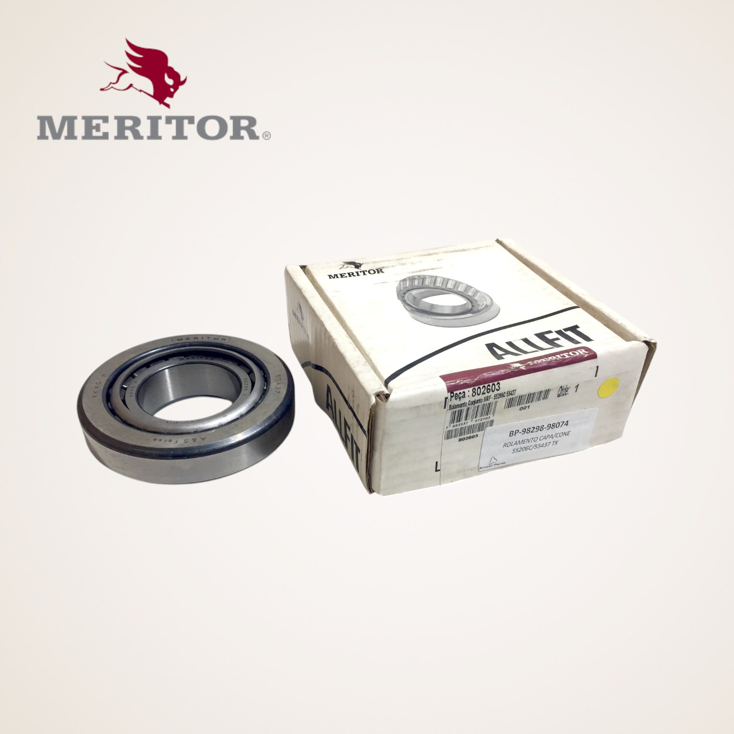 CAPA E CONE ROLAMENTO MD145 MR165-168 MS168-230-235-240 55206C/55437 - JZV501319M - MERITOR