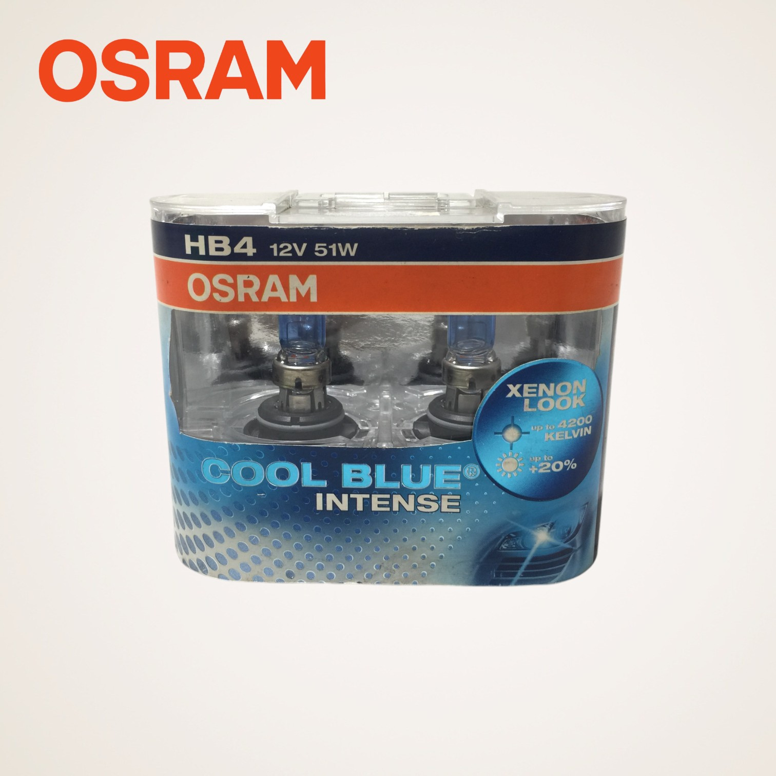 PAR LAMPADA HB4 12V COOL BLUE INTENSE 51W - 9006CBI - OSRAM