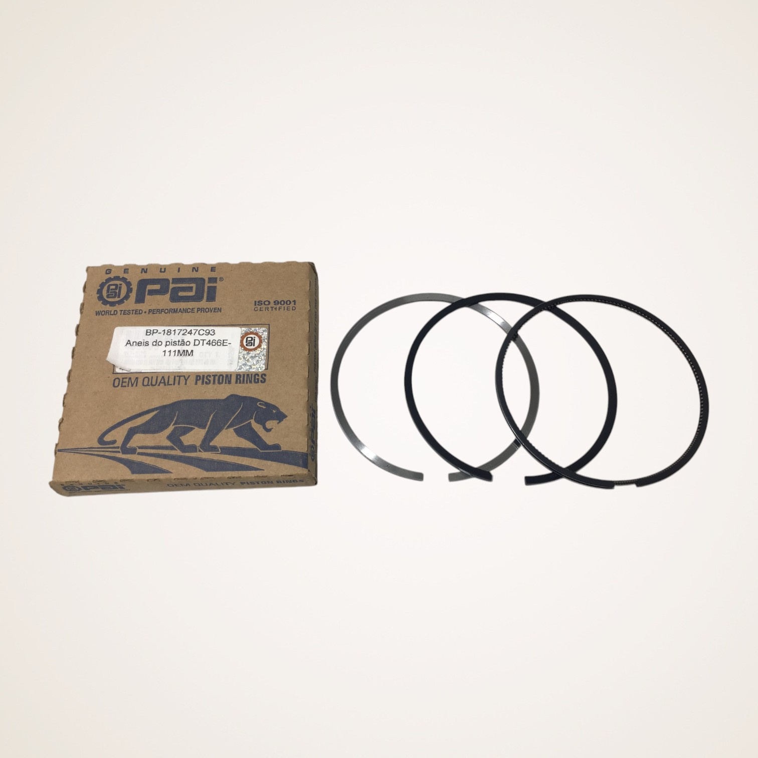 KIT ANEIS DE PISTAO 111MM MOTOR DT466E/DT530E - 405005 - PAI