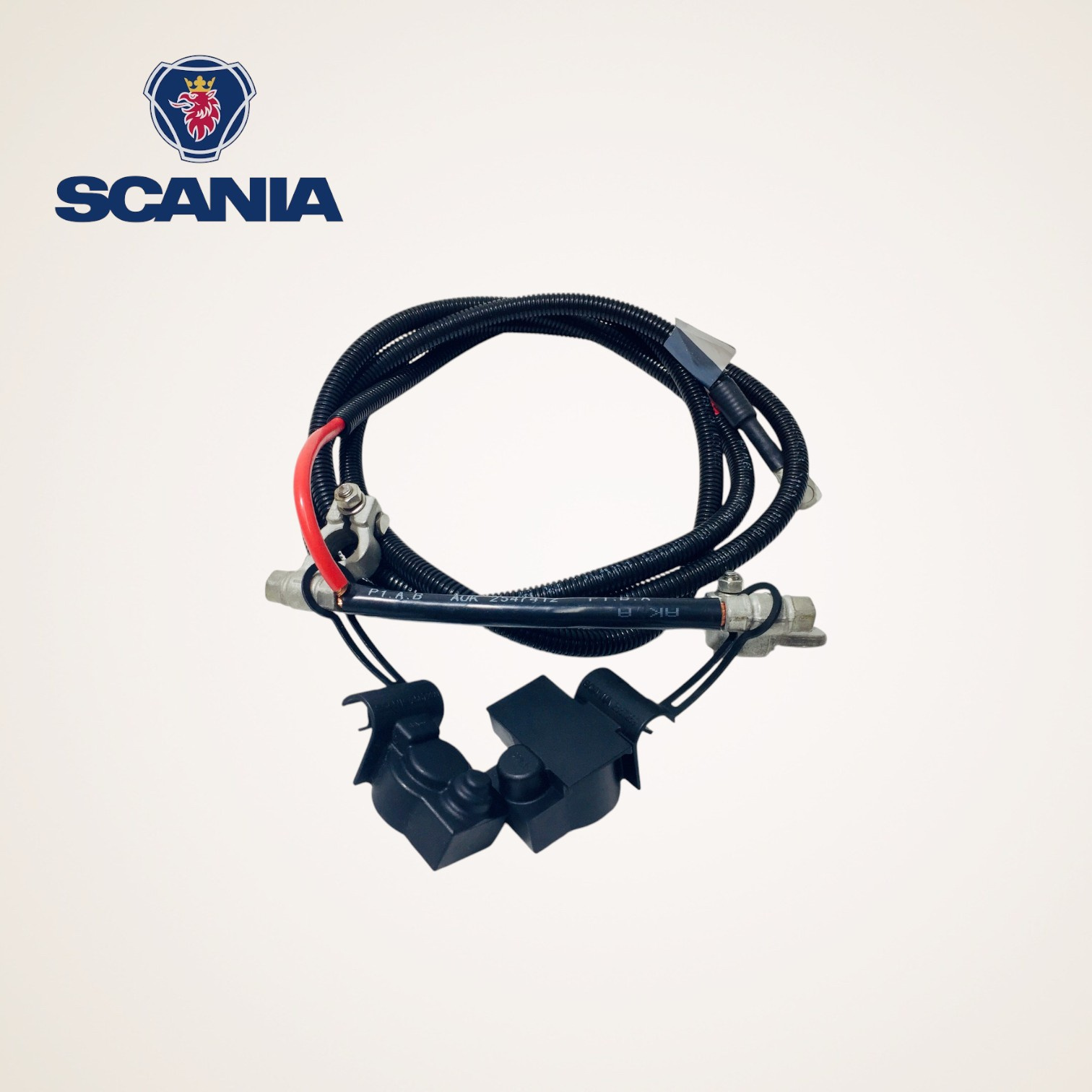 CHICOTE CABO DE BATERIA COMPLETO ORIGINAL 12V SERIE L-P-G-R-S - 2547412/2608193 - SCANIA