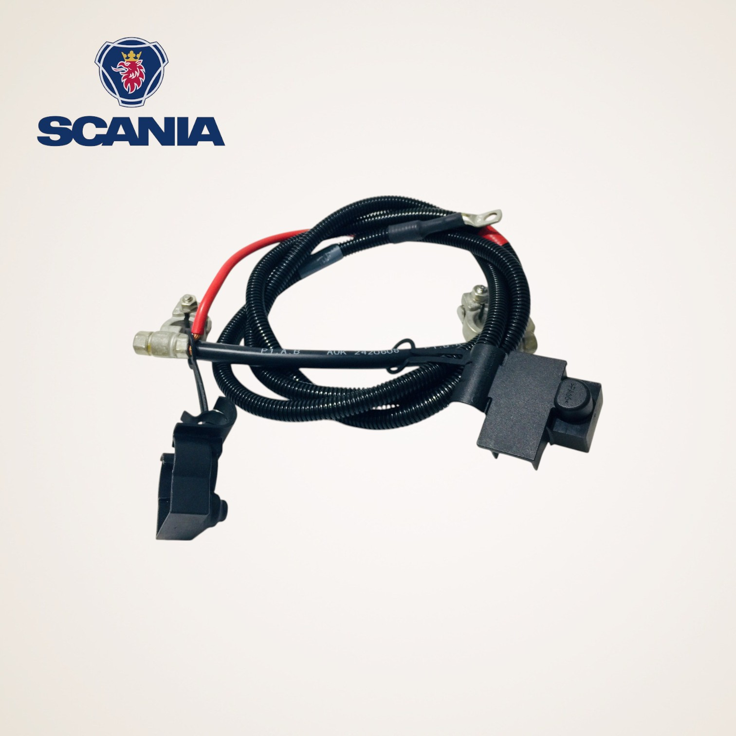 CHICOTE CABO DE BATERIA COMPLETO ORIGINAL 12V SERIE L-P-G-R-S - 2420608/2608152 - SCANIA