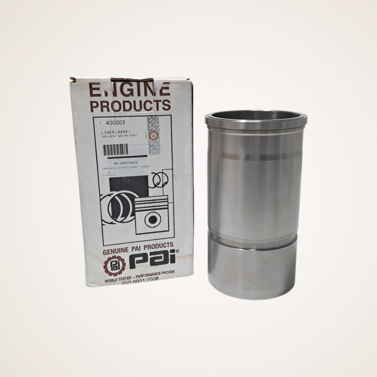 CAMISA DE CILINDRO 116MM MOTOR DT446E/DT530E - 400003/1841326C1 - PAI