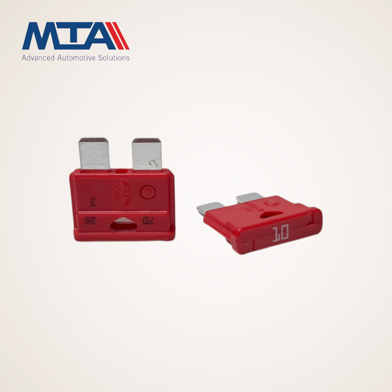 FUSIVEL AUTOMOTIVO MEDIO LAMINA UNIVAL 19X20MM VERMELHO 10A/32V - 700330 - MTA