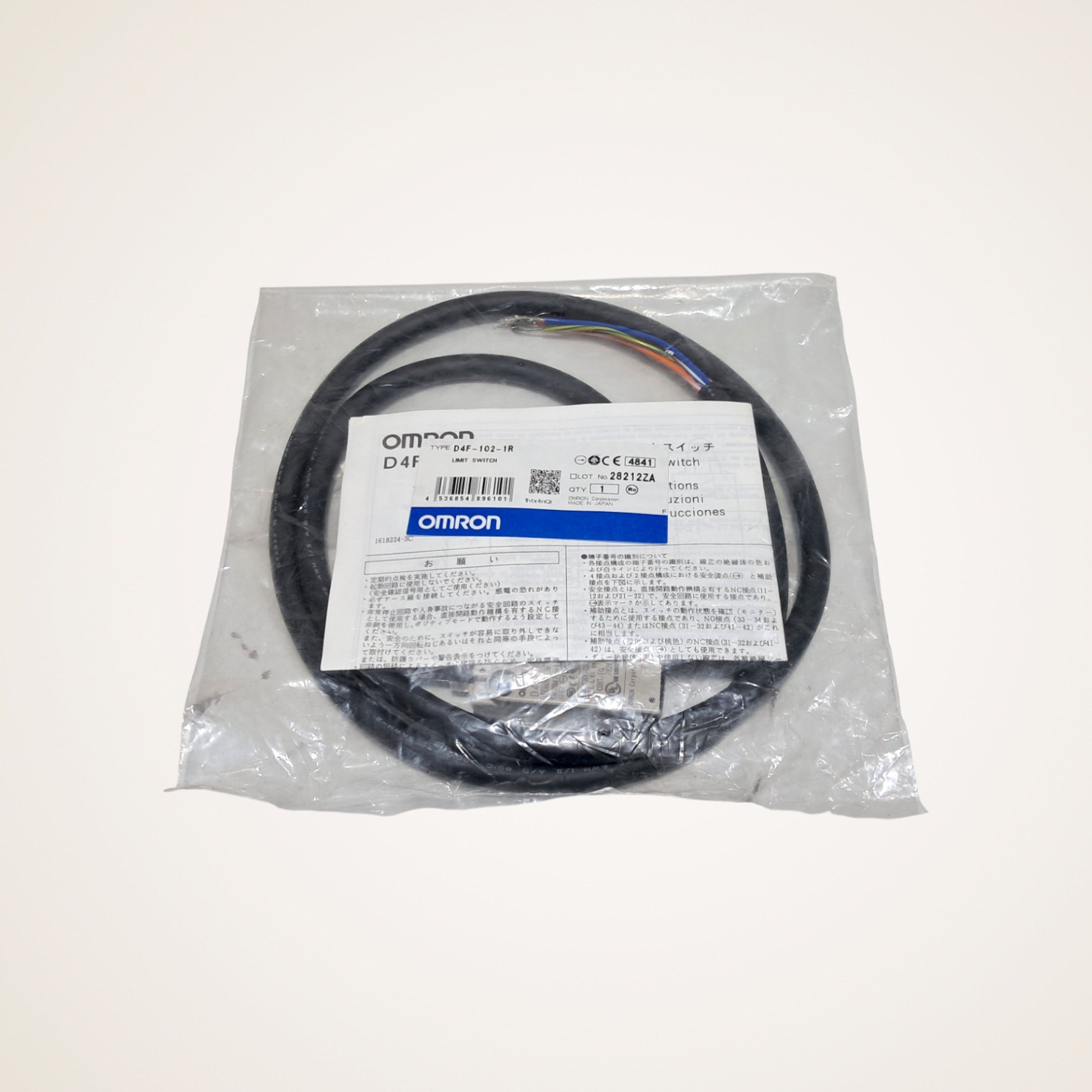 INTERRUPTOR DE ACAO FIM DE CURSO ORIGINAL - D4F1021R - OMRON