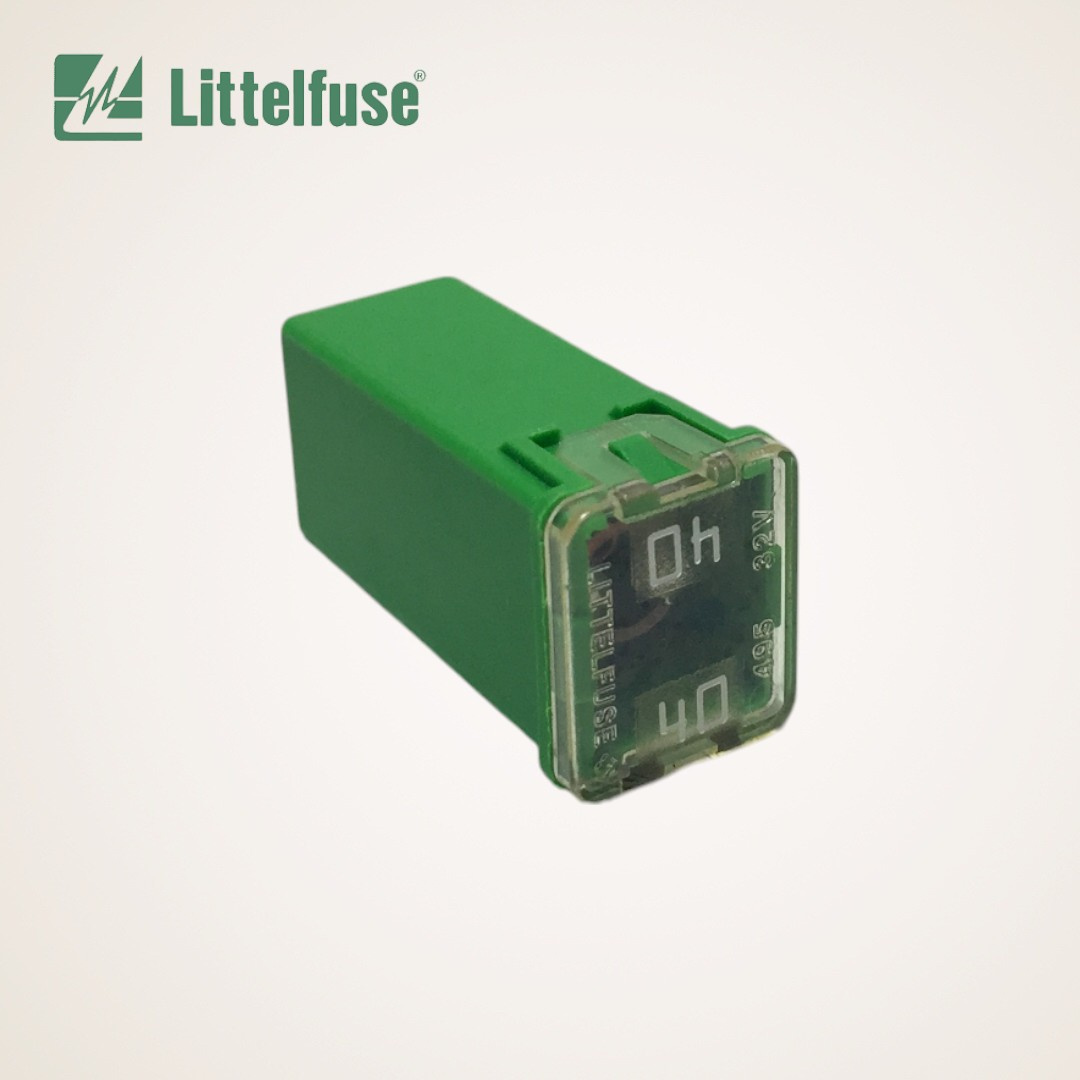 FUSIVEL AUTOMOTIVO CARTUCHO FEMEA VERDE 40A/32V - 0495040.ZXA - LITTELFUSE