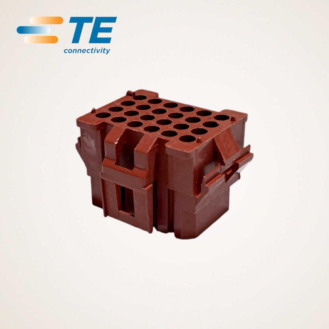 CONECTOR ELETRICO AUTOMOTIVO FEMEA 4.20MM 24 VIAS VERMELHO - 1-640525-0 - TE CONNECTIVITY/AMP