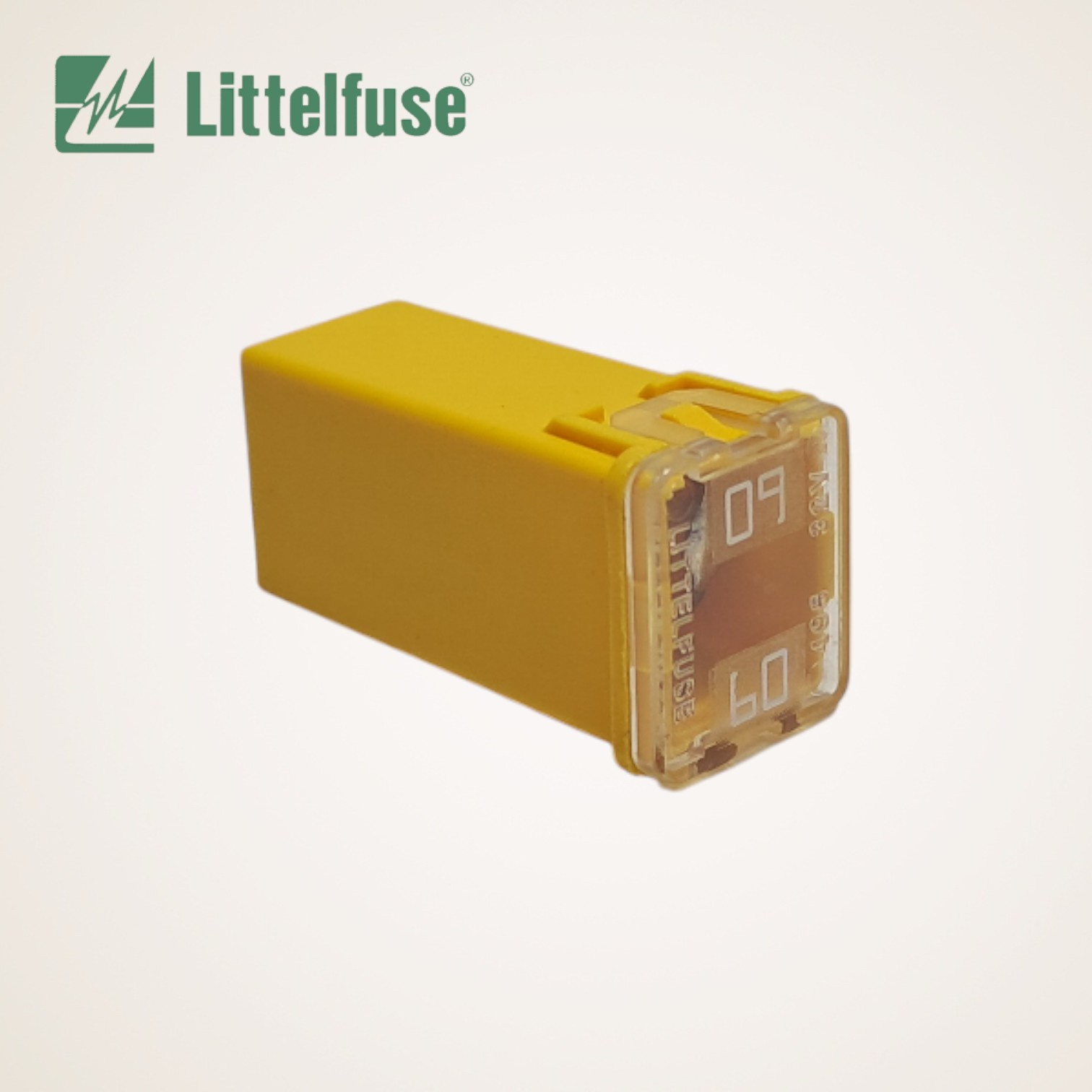 FUSIVEL AUTOMOTIVO CARTUCHO FEMEA AMARELO 60A/32V - 0495060.ZXA - LITTELFUSE