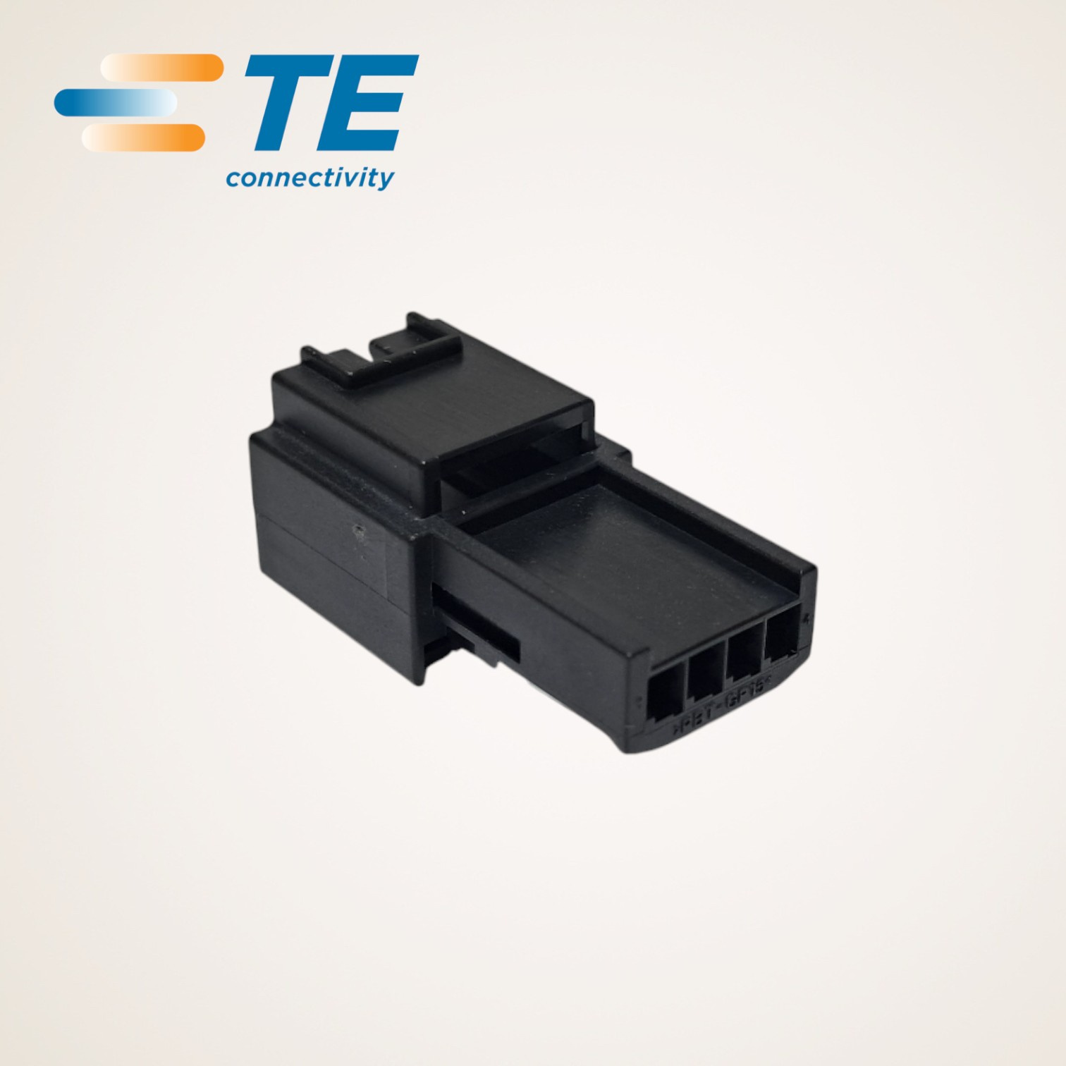 CONECTOR ELETRICO AUTOMOTIVO MACHO 2,54MM 4 VIAS PRETO - 936121-1 - TE CONNECTIVITY/AMP