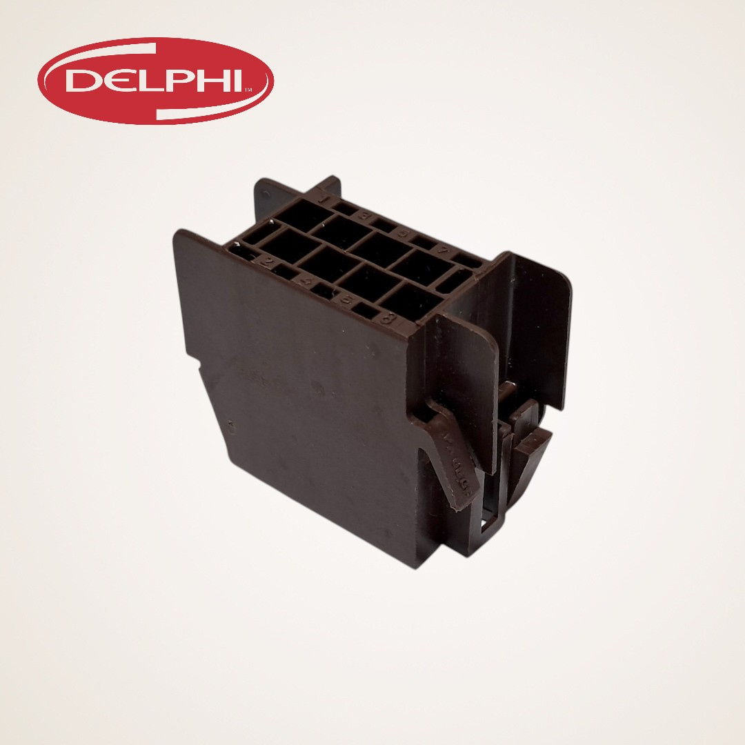 CONECTOR ELETRICO AUTOMOTIVO VOLVO 8 POLOS MARROM - 20498938 - APTIV/DELPHI