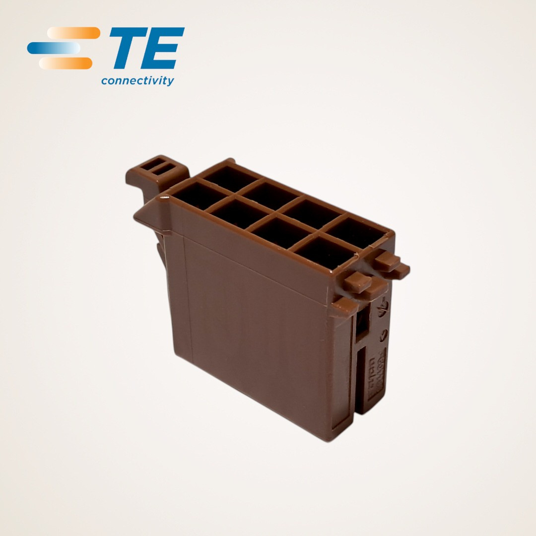 CONECTOR ELETRICO JUNIOR POWER FEMEA 0.20 A 2.63MM² 8 VIAS MARROM - 964409-1 - TE CONNECTIVITY/AMP