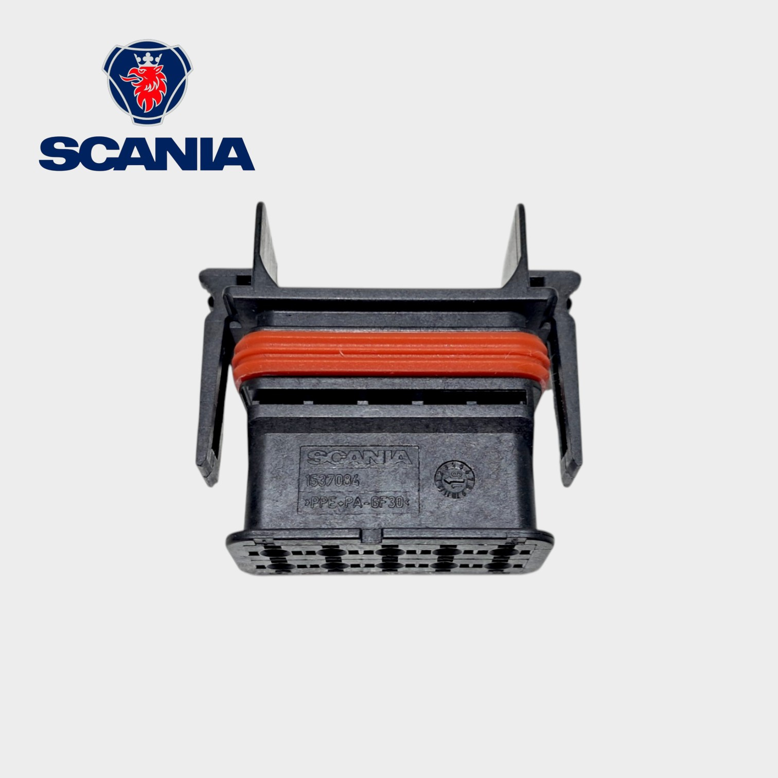 CONECTOR ELETRICO PARA MODULO ORIGINAL 10 VIAS PRETO SERIE 4/L-P-G-R-S-T - 1537084 - SCANIA