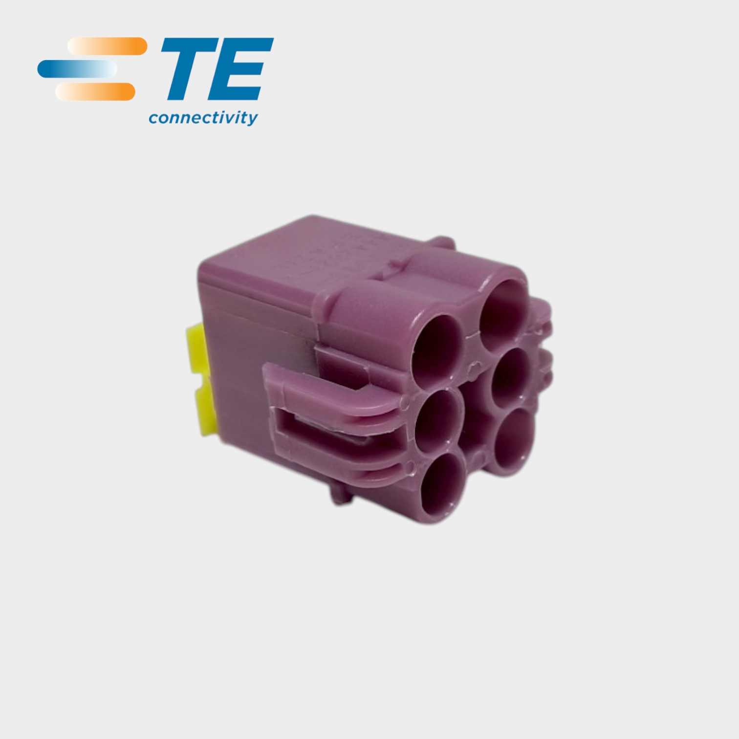 CONECTOR ELETRICO AUTOMOTIVO 6 VIAS MERCEDES-BENZ ROXO - 1-444281-2 - TE CONNECTIVITY/AMP