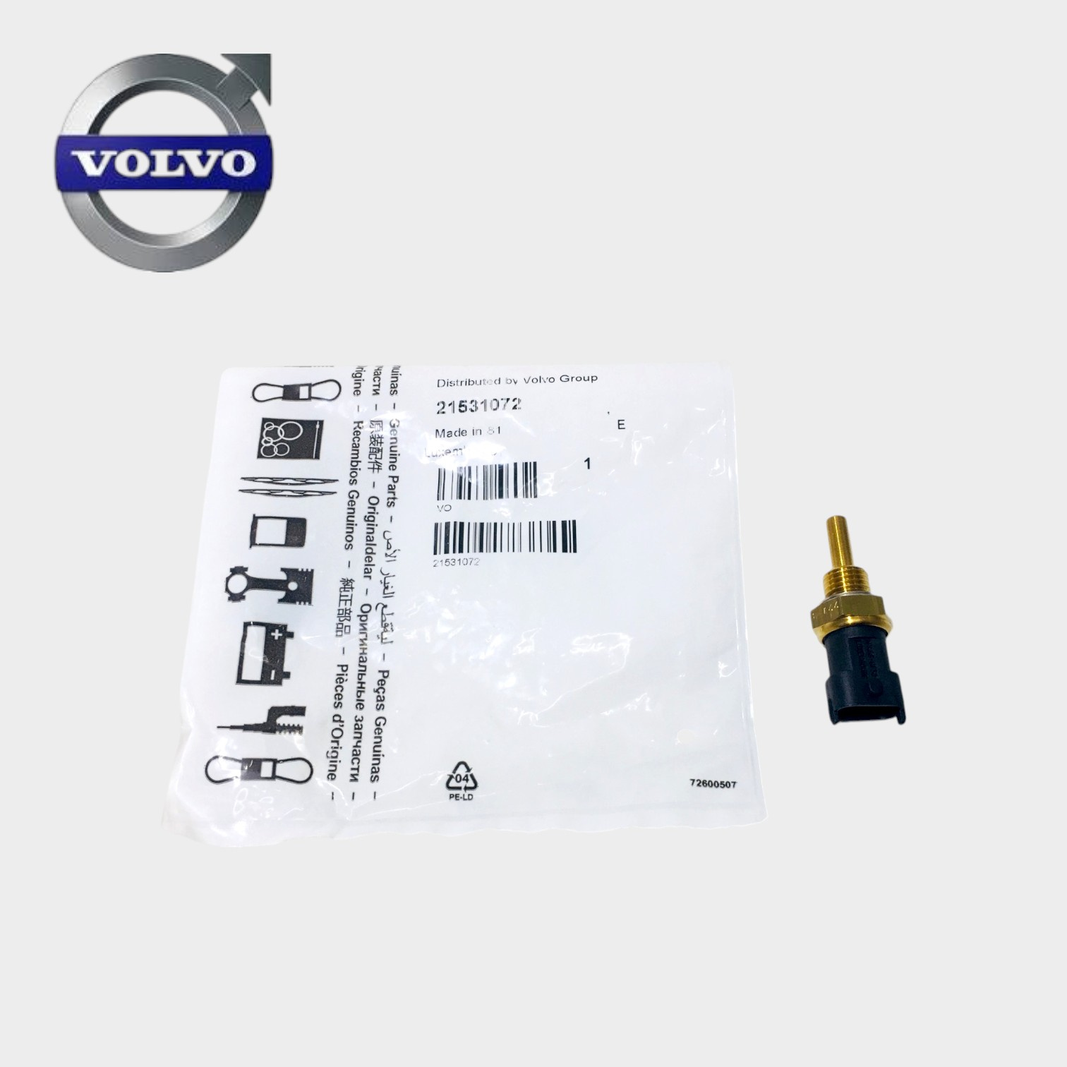 SENSOR TEMPERATURA ÁGUA MOTOR ORIGINAL FH FM VM - 20153340 - VOLVO