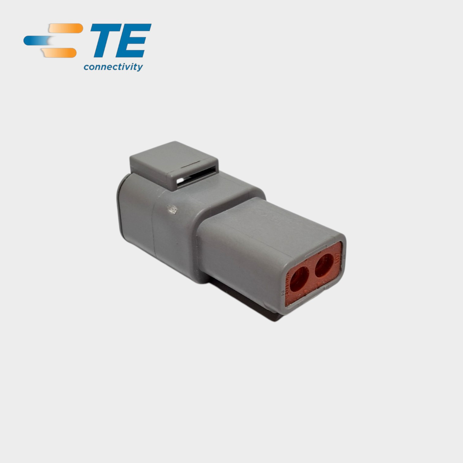 CONECTOR ELETRICO RECEPTACULO FEMEA 2.08 A 5.26MM² 2 VIAS CINZA - DTP04-2P - DEUTSCH/TECONNECTIVITY