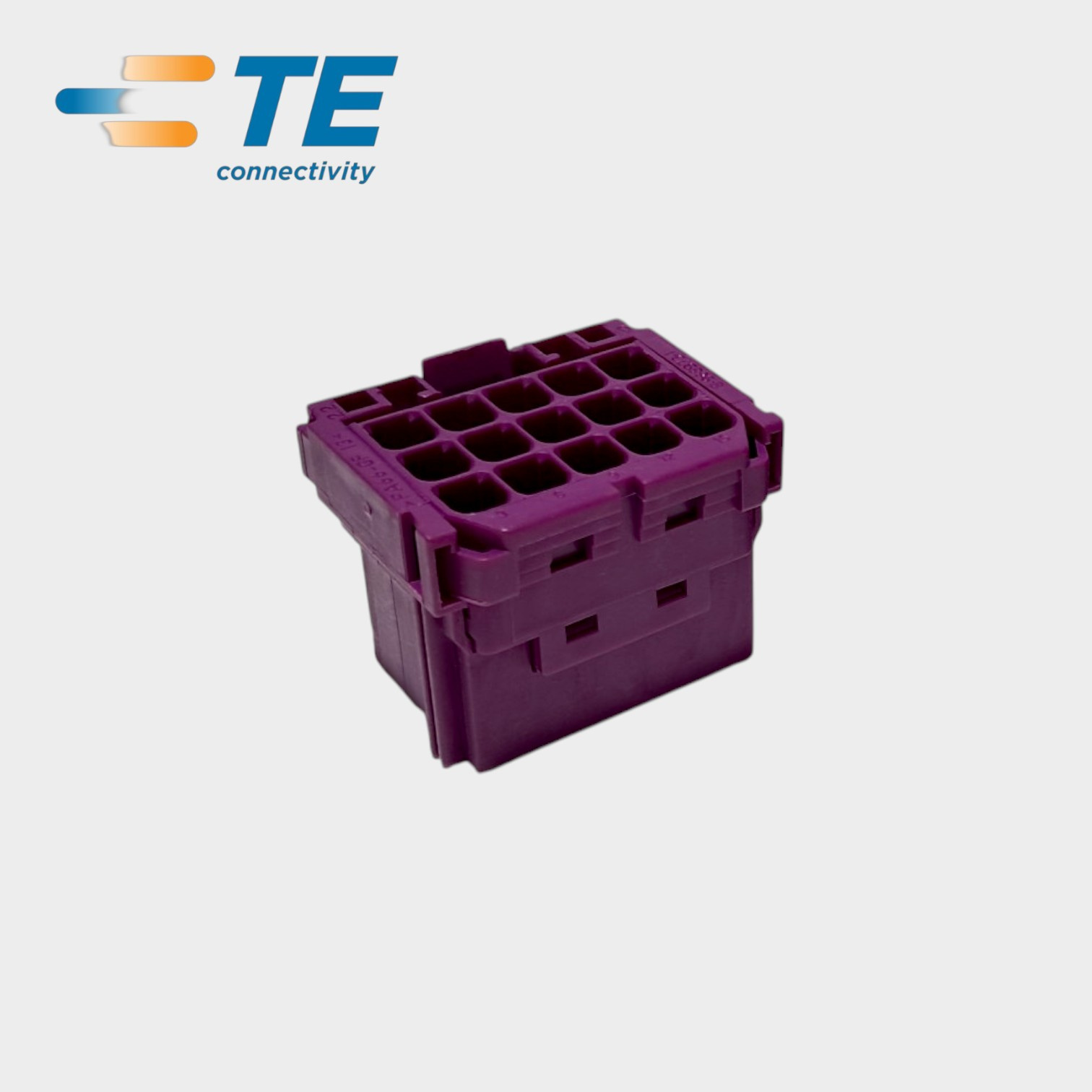 CONECTOR ELETRICO JUNIOR POWER FEMEA 15 VIAS ROXO - 8-968973-1 - TE CONNECTIVITY/AMP